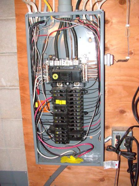 Wiring basement panel